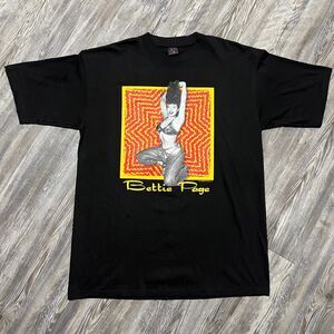 Vintage 2000 Bettie Page Fashion Victim Tee XL NOS